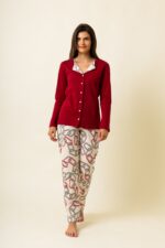 Γυναικεία Πιτζάμα Χειμερινή Αλυσίδα ζακέτα