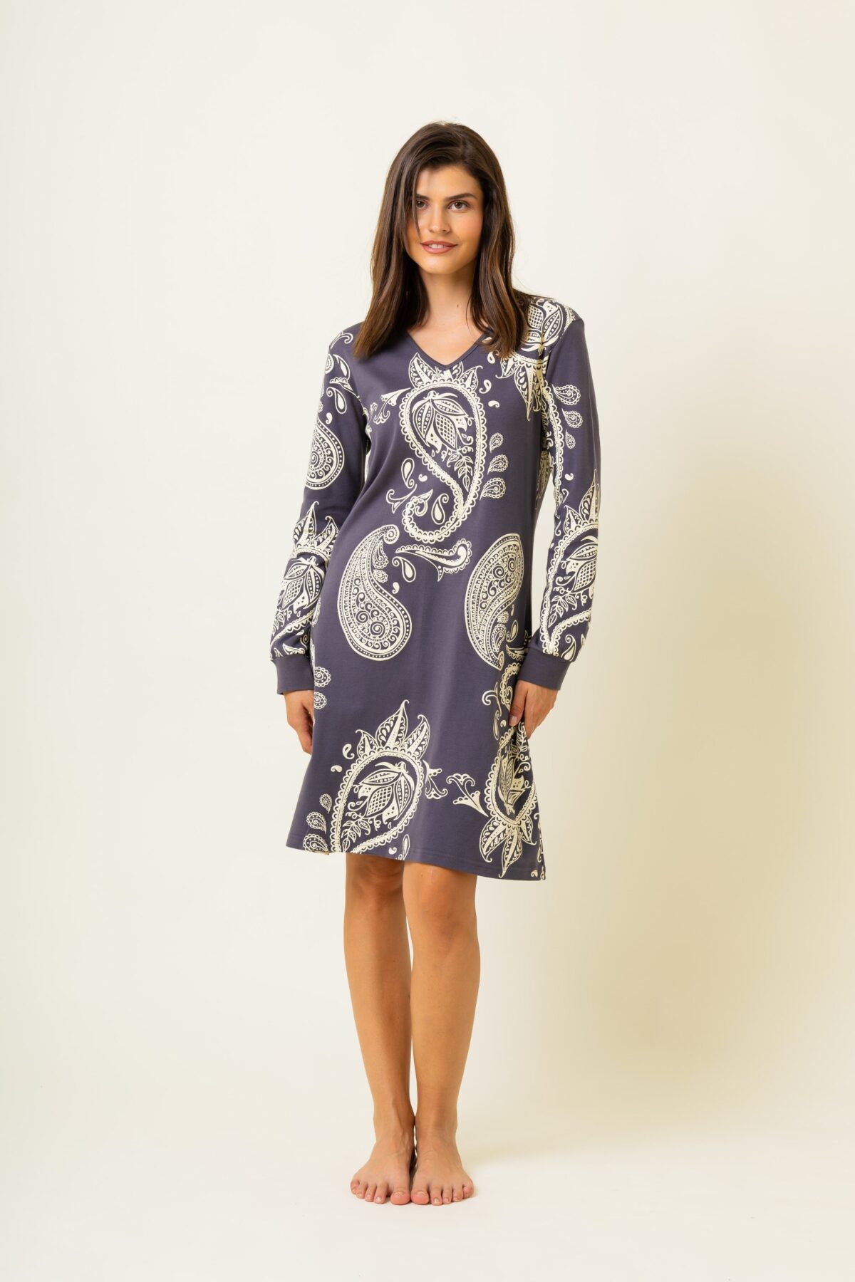 Γυναικείο Νυχτικό Χειμωνιάτικο Λαχούρ - Image 3