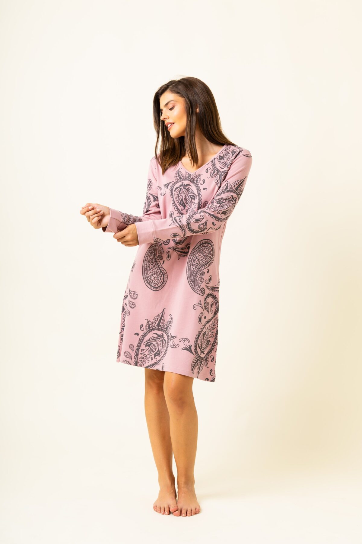 Γυναικείο Νυχτικό Χειμωνιάτικο Λαχούρ - Image 4