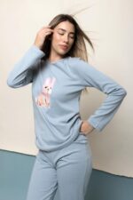 Γυναικεία Πιτζάμα Χειμωνιάτικη Bunny - Image 2