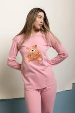 Γυναικεία Πιτζάμα Χειμωνιάτικη Bear love - Image 3