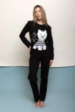 Γυναικεία Πιτζάμα Χειμωνιάτικη Σκυλάκι - Image 4