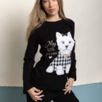 Γυναικεία Πιτζάμα Χειμωνιάτικη Σκυλάκι