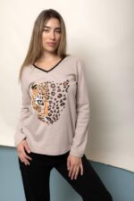 Γυναικεία Πιτζάμα Χειμωνιάτικη Tiger - Image 4