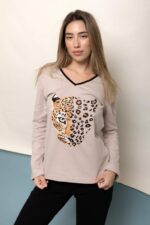 Γυναικεία Πιτζάμα Χειμωνιάτικη Tiger - Image 2